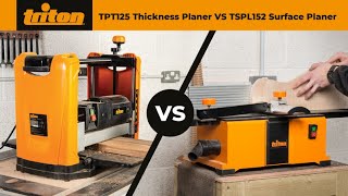 Triton TPT125 Thicknesser amp TSPL152 Surface Planer  Jointer – A Comparison Guide [upl. by Cleopatre755]