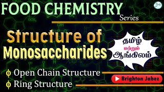 Structure of Monosaccharide in Tamil  foodchemistry foodsafetyofficer monosaccharides [upl. by Adnawak185]