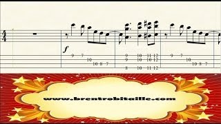 Bass tab  Jazz Arrangement  Dont Get Around Much Anymore  Chord Melody [upl. by Pudendas]