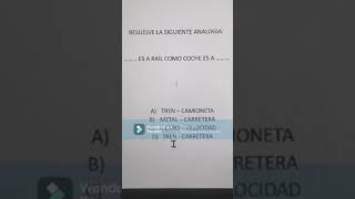 Como resolver una analogía verbal UTEQ [upl. by Narra]