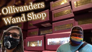 We got wands at Ollivanders Wand Shop in Diagon Alley  Universal Studios Orlando Florida [upl. by Holms961]