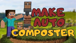 How to Make an Automatic Composter in Minecraft  Minecraft Tutorial 2024 [upl. by Shugart944]