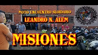 MOTO ENCUENTRO SOLIDARIO  EN N LEANDRO ALEM  MIONES ARGENTINA [upl. by Alsworth70]