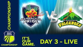 🔴 LIVE Barbados v Windward Islands  Day 3  West Indies Championship 2024  Friday 16th February [upl. by Yerd]