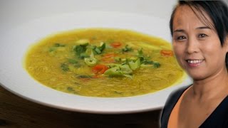 Singapore Spicy Noodle Soup Singapore Recipe Chinese Style Cooking [upl. by Antonietta]