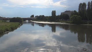 Fair Bridge and Maritsa River Plovdiv Bulgaria Walkaround [upl. by Ancell]