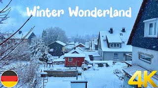 Snowy walk in winter wonderland 4K  Braunlage Germany a Beautiful town in the Harz [upl. by Sonstrom]