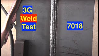 3g Weld Test Stick Welding Tips Vertical 7018 [upl. by Lipps]