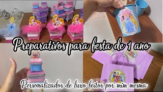 PREPARATIVOS PARA FESTA DE 1 ANINHO LEMBRACINHAS E PERSONALIZADOS [upl. by Blackmore]