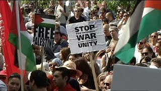 Stockholm demonstrates in support of Palestine [upl. by Martine]