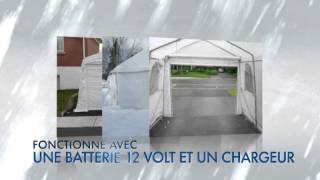 Porte électrique télécommandée pour abri tempo et carport [upl. by Gibbons]