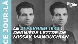 Marie SInfiltre prête sa voix à la lettre de Missak Manouchian fusillé par les nazis [upl. by Leanne]