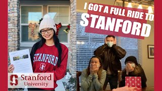 COLLEGE DECISION REACTION Stanford Acceptance [upl. by Dnomal]