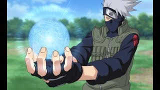 Naruto Training Rasenshuriken With Kakashi And Yamato Training On Waterfall [upl. by Nnylahs]