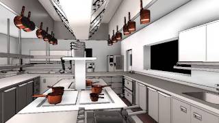 Commercial Kitchen Design  3D Animation [upl. by Nnaaihtnyc236]