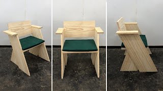 Sillón de madera muy bonito y fácil de hacer Paso a Paso [upl. by Zenobia]