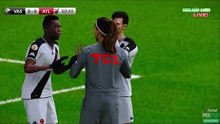 pés 2021 simulação efootball Vasco vs Athlético pr gameplay bastante realista 🔝🕹️🎮🔝 [upl. by Assenej]