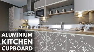 Aluminum Kitchen Cupboard design ideas and photos 2017 [upl. by Dranal833]