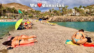 Gran Canaria Beach Walk Anfi del Mar 19022022  We❤️Canarias [upl. by Ecnarrat697]