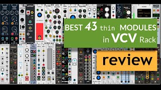 Best 43 Free Modules in VCV Rack less than 7HP [upl. by Atteuqahs229]