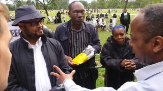 London black atheist debates christian preacher [upl. by Lam420]