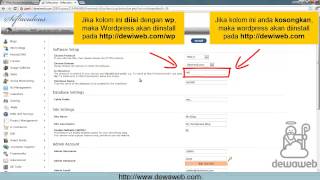 Dewaweb  Tutorial WordPress  Instalasi WordPress Menggunakan Softaculous [upl. by Sethrida353]