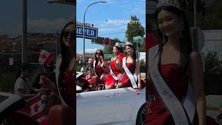 🇨🇦Canada Day ParadeMiss Vancouver Omikoshi canadadaycelebration [upl. by Hyps]