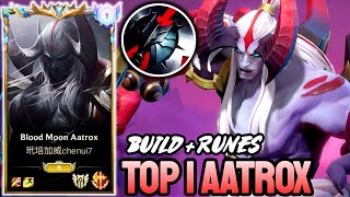 WILD RIFT AATROX  TOP 1 AATROX GAMEPLAY  SOVEREIGN RANKED [upl. by Langston716]