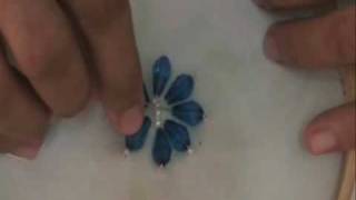 How to sew bead flower [upl. by Lirpa]