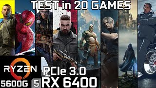 RX 6400  Ryzen 5 5600G  Test in 20 Games [upl. by Bunting927]