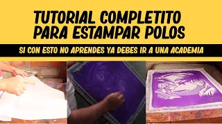 100 GARANTIZADO 🔥TUTORIAL de SERIGRAFIA TEXTIL curso GRATIS principiantes [upl. by Lemrac]