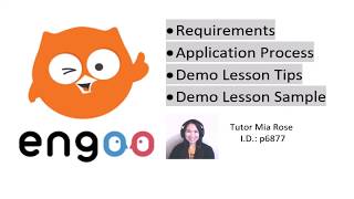 ENGOO Tutor Requirements Application Process Demo Lesson Tips amp Demo Lesson Sample [upl. by Dixon]