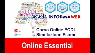 Simulazioni Esami ICDL Modulo Online Essentials  Certificazione Internazionale Alfabetiz Digitale [upl. by Linis630]