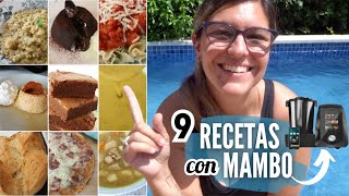 9 Recetas MAMBO CECOTEC FÁCILES  Coulant Risotto Flan Pan Pizza Estofado Verdura Pasta [upl. by Claudette562]