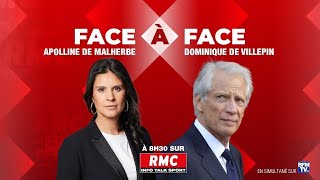 🔴 DIRECT  Lintégrale de linterview de Dominique de Villepin sur RMC [upl. by Nerok]