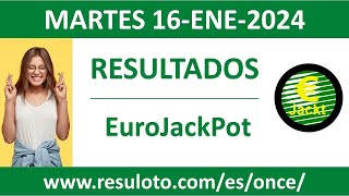 Resultado del sorteo EuroJackPot del martes 16 de enero de 2024 [upl. by Winny561]