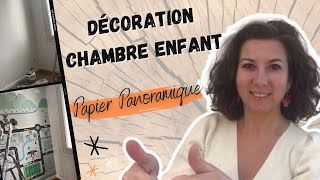 Comment décorer facilement une chambre denfant avec la pose dun papier peint panoramique ❓💨 [upl. by Eegnat465]