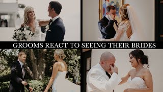 Grooms React To Seeing Their Brides on the Wedding Day First Look Wedding Day Compilation [upl. by Nylrak502]