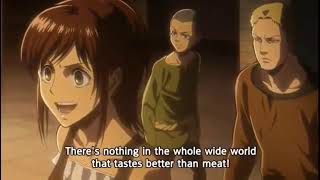 Sasha Blouse spitting facts  Attack on Titan Shingeki no Kyojin OVA [upl. by Alleinnad]