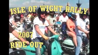 Isle of Wight Scooter Rally 2007 Part 3 inc RIDE OUT FROM RYDE  filmed by Bernie  Bristol Mod SC [upl. by Strang632]