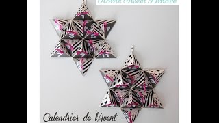 DIY Calendrier de lAvent facile et étoilé  tutoriel [upl. by Chucho]