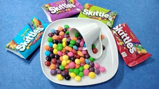 WOW Filling platter with beautiful amp delicious Skittles ASMR Satisfying video [upl. by Lat290]