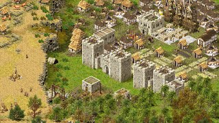 Stronghold 1 Definitive Edition  2vs2 Multiplayer Gameplay PCUHD [upl. by Echo436]