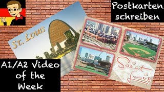 German for Beginners 7 How to Write a Postcard [upl. by Letch419]