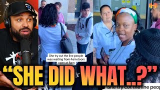 Black Woman Cuts in FOODSTAMPS EBT Line THEN THIS HAPPENS 🤯 [upl. by Yi]