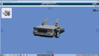 How to build a LEGO Delorean flat bonnet Back to the Future [upl. by Ijuy]