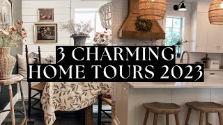 3 Charming Antique Farmhouse Style Tours  Home Tours With Music Only [upl. by Annaer]