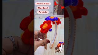 Hairband diy for girls viralshort diy girldiy youtubeshorts shortfeed [upl. by Anavi423]