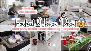 ✨TRASHED HOUSE CLEAN WITH ME  Whole House Clean  Organize  Cleaning Motivation [upl. by Garnet]