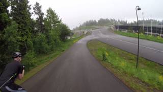 Holmenkollen Downhill Rulleski [upl. by Esiouqrut283]